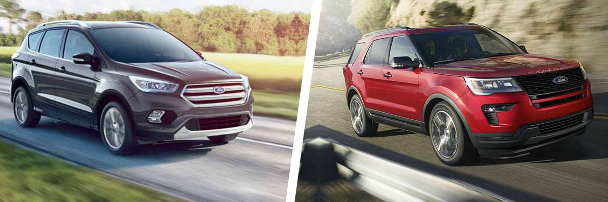Compare 18 Ford Explorer Vs Ford Escape Ford Dealer In Columbus