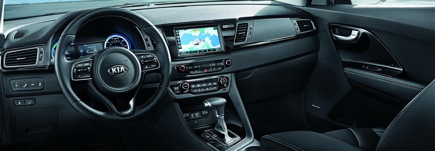 Interior view of the 2020 Kia Niro