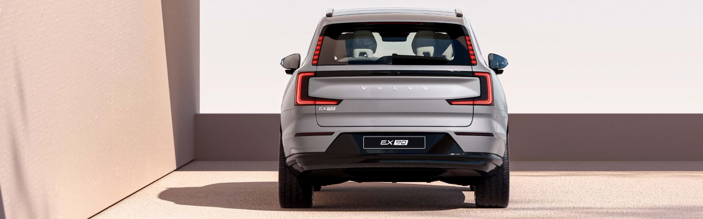 2024 Volvo EX90 silver rareview