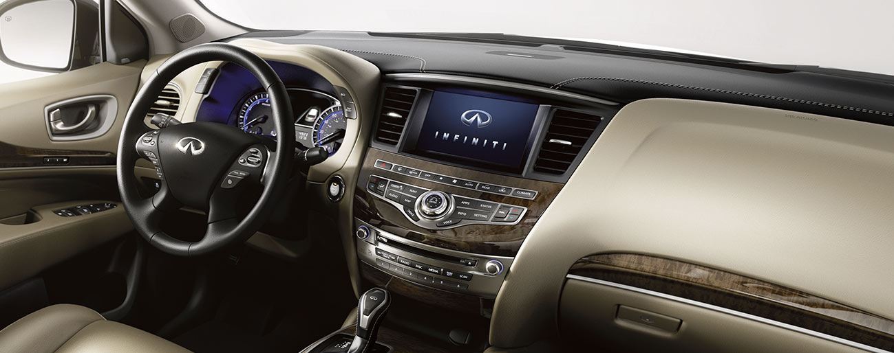 Safety features and interior of the 2019 INFINITI QX60