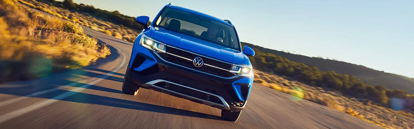 2024 Volkswagen SUV Lineup blue color front view