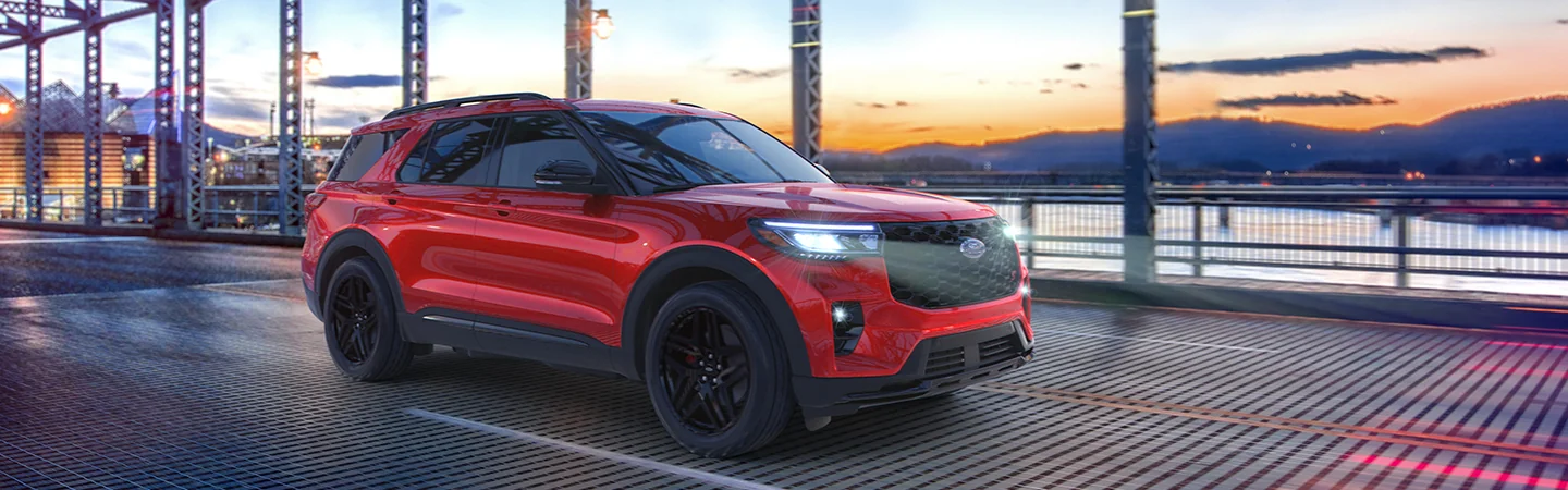 red 2025 Ford Explorer ST