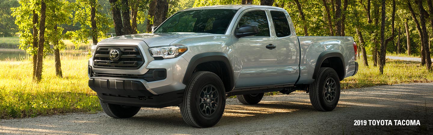 Exterior of the 2019 Toyota Tacoma at our car dealership in Atlanta, GA