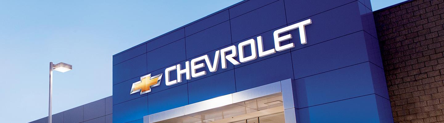 Outside views of a Spitzer Chevy Dealership
