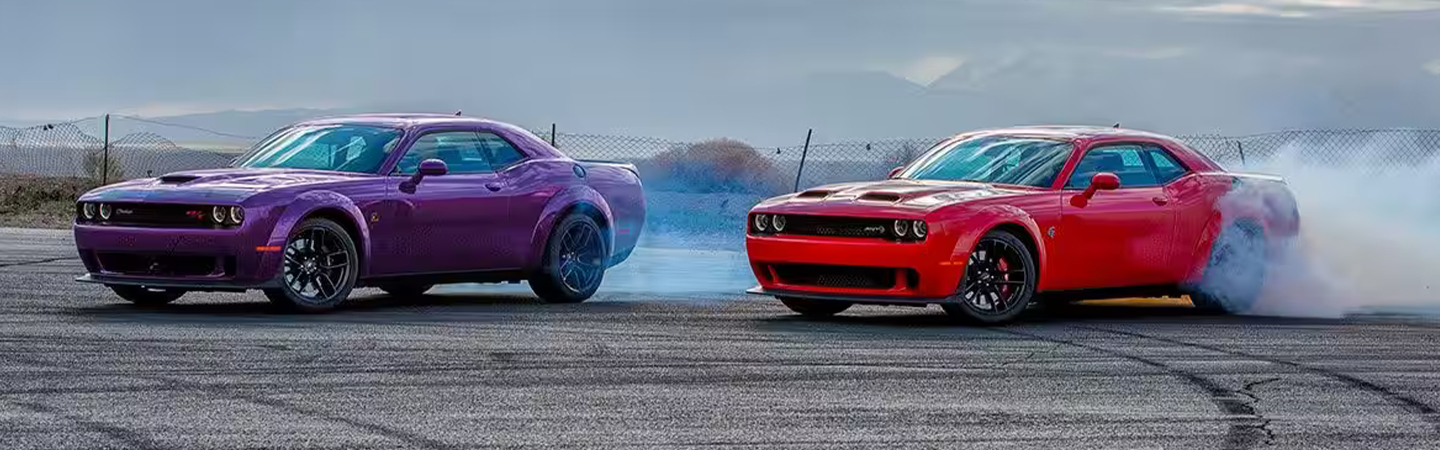 2023 Dodge Challenger Specs  purple red sideview