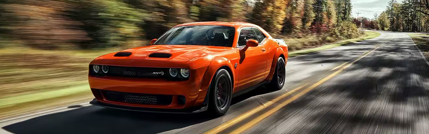 2023 Dodge Challenger Specs orange frontview 
