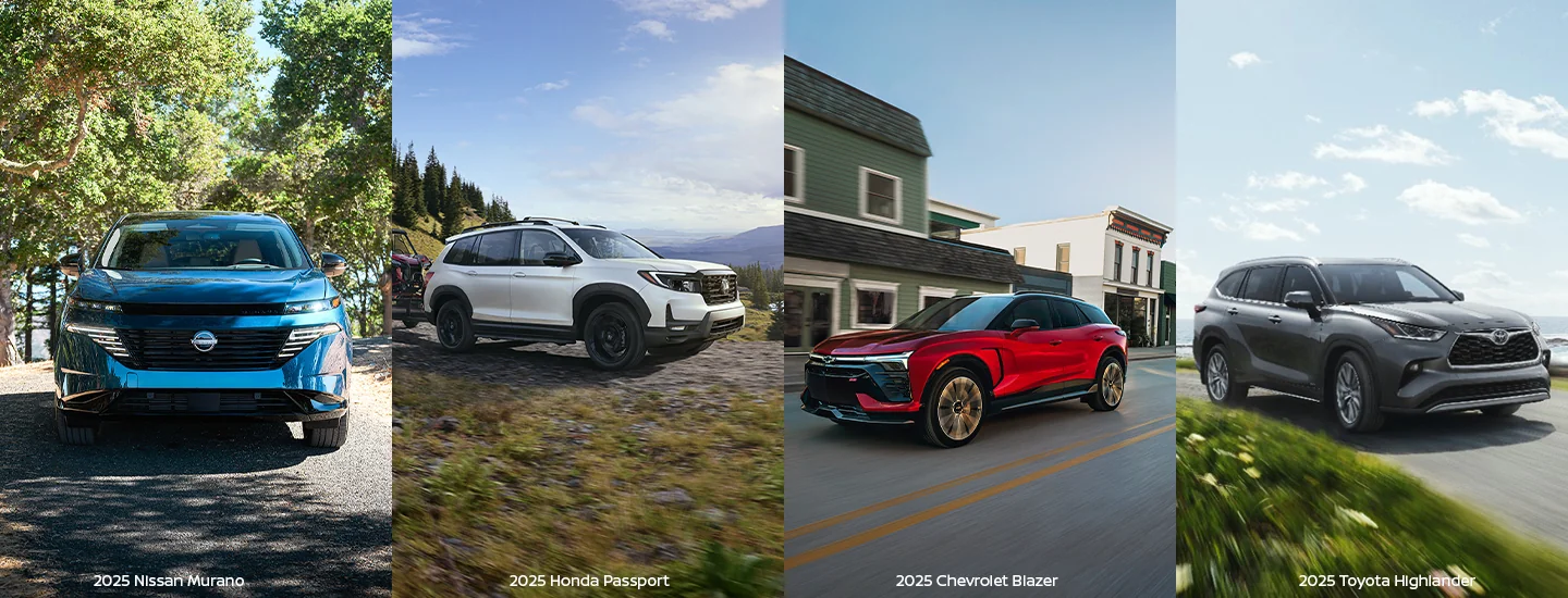 Side by side image of 2025 Nissan Murano and the competition