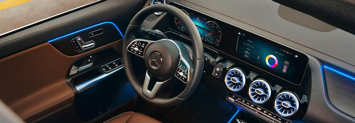 Interior features in the 2021 Mercedes-Benz GLA 250