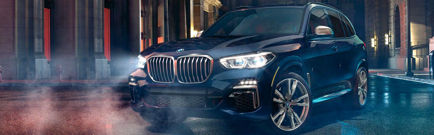 Front view of the 2021 BMW X5 parked