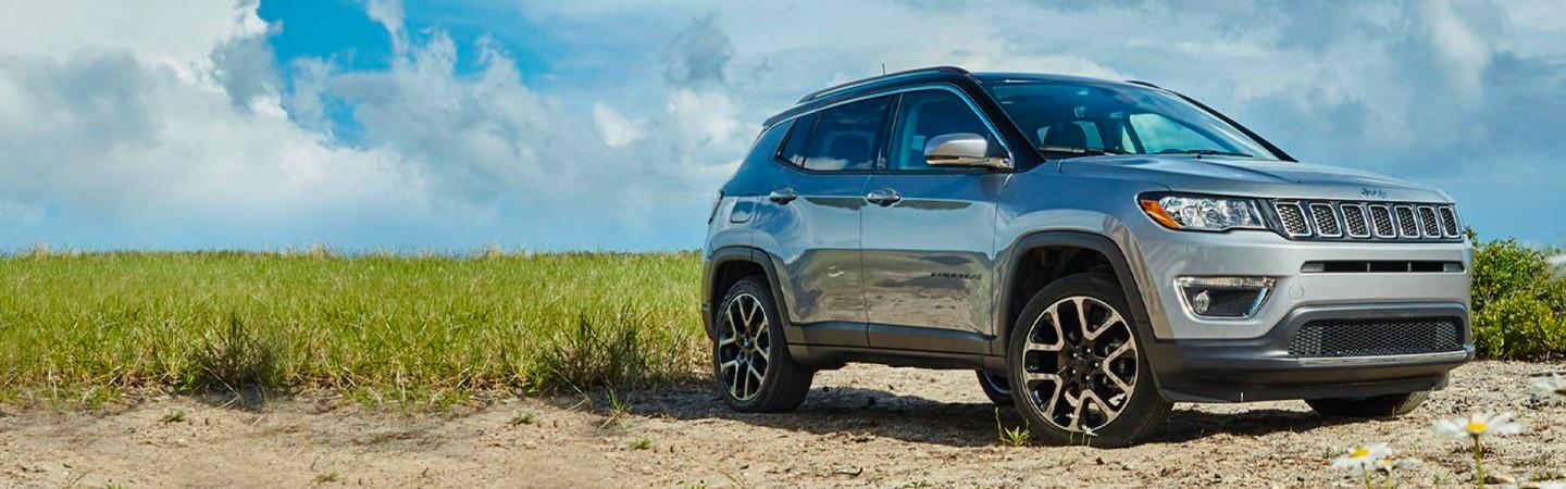 2021 Jeep Compass parked on sand