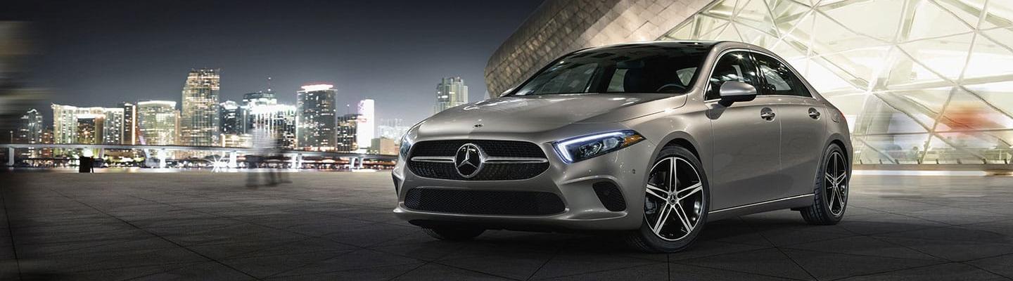 Sliver 2020 Mercedes-Benz A-Class parked