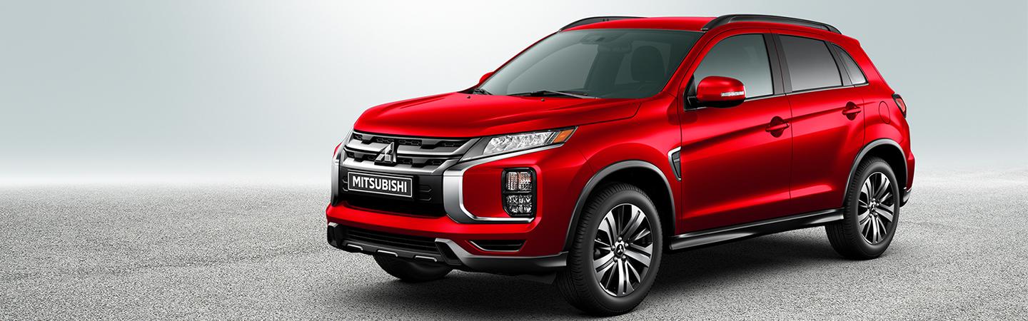 Red 2020 Mitsubishi Outlander Sport parked