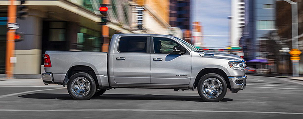Exterior of the 2019 Ram 1500 - available at our Ram dealership in Lake City.