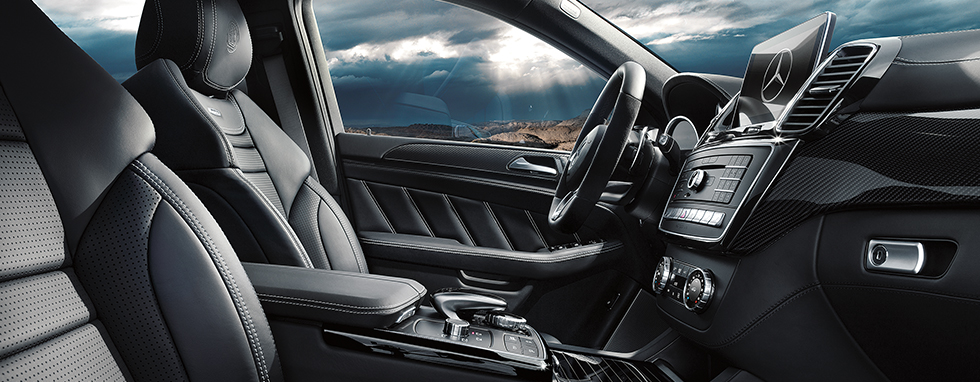 Interior of the 2019 Mercedes-Benz GLE at Mercedes-Benz of Augusta.