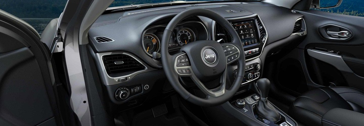 Interior view of the 2020 Jeep Cherokee