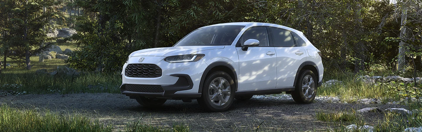 2026 Honda HR-V parked in a wooded area
