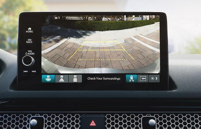 Honda Civic interior view of technology