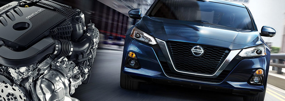 Exterior of the 2019 Nissan Altima at Bob Moore Nissan in Norman, Oklahoma