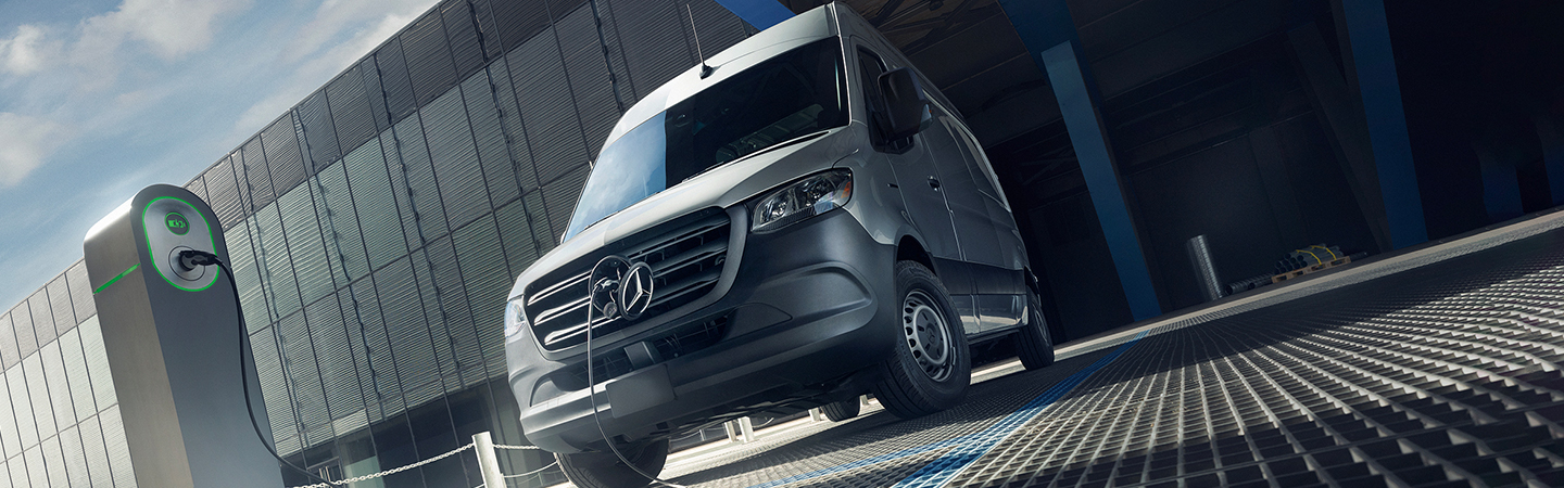2024 Mercedes-Benz eSprinter Specs grey frontview 