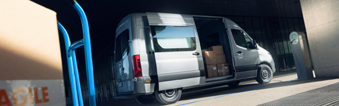 2024 Mercedes-Benz eSprinter Specs grey sideview 