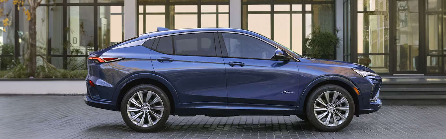 2024 Buick Envista Specs blue sideview
