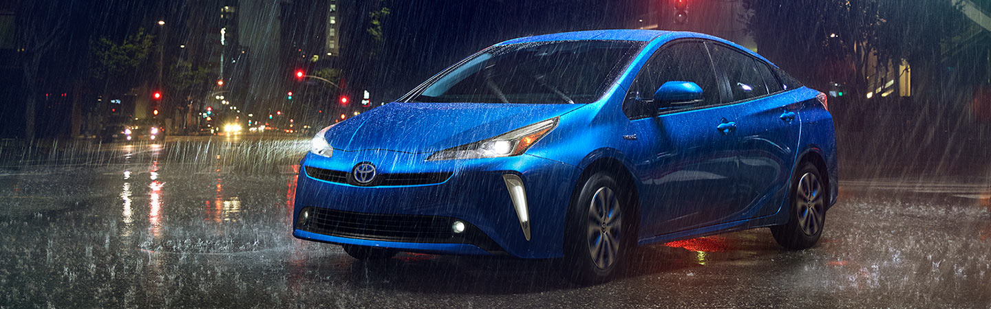 Exterior of the 2019 Toyota Prius available at our Columbus Car Dealership