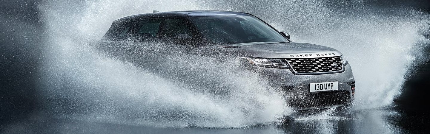 2021 Range Rover Velar driving through water