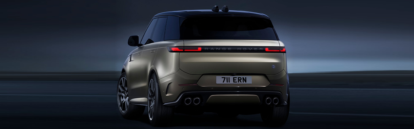 2024 Land Rover Range Rover Sport Specs back side with brown colour 