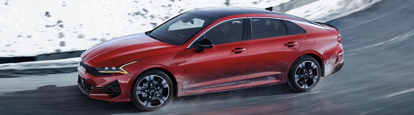 2021 Kia K5 in motion