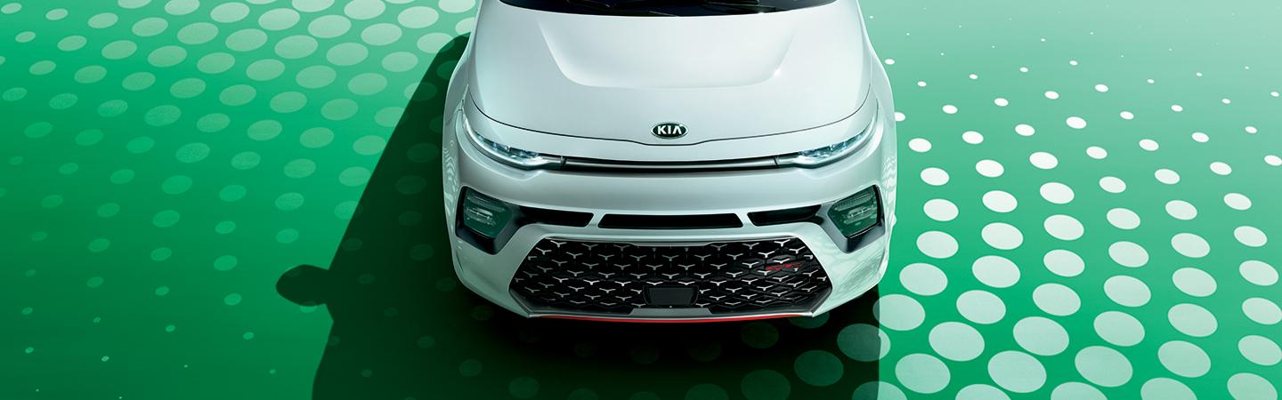 Top view of 2020 Kia Soul hood