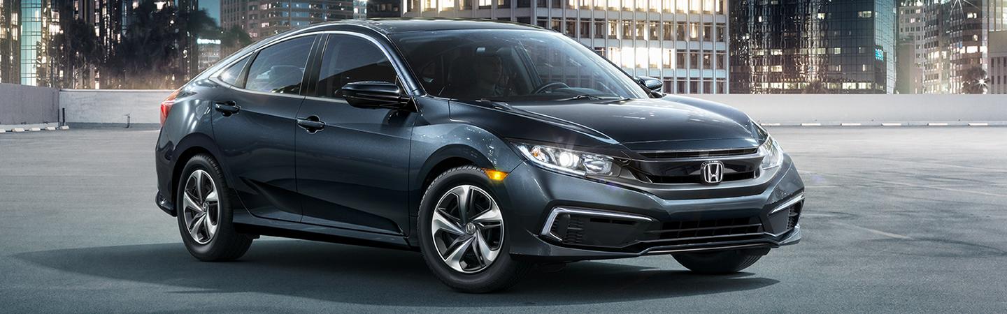 Dark gray 2020 Honda Civic parked in the city
