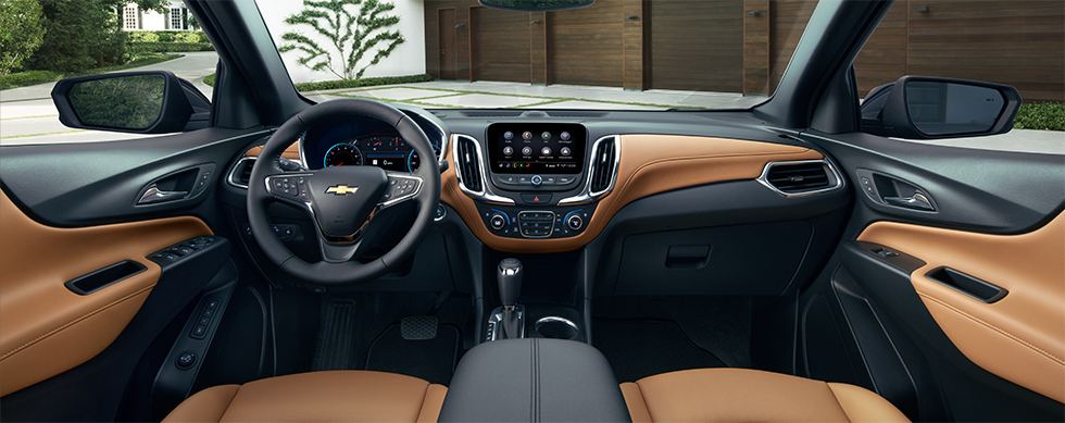 Safety features and interior of the 2019 Chevy Equinox - available at our Chevy dealership in Brunswick, GA.