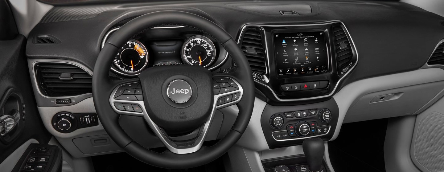Safety features and interior of the 2019 Jeep Compass - available at our Jeep dealership in Cleveland, TN