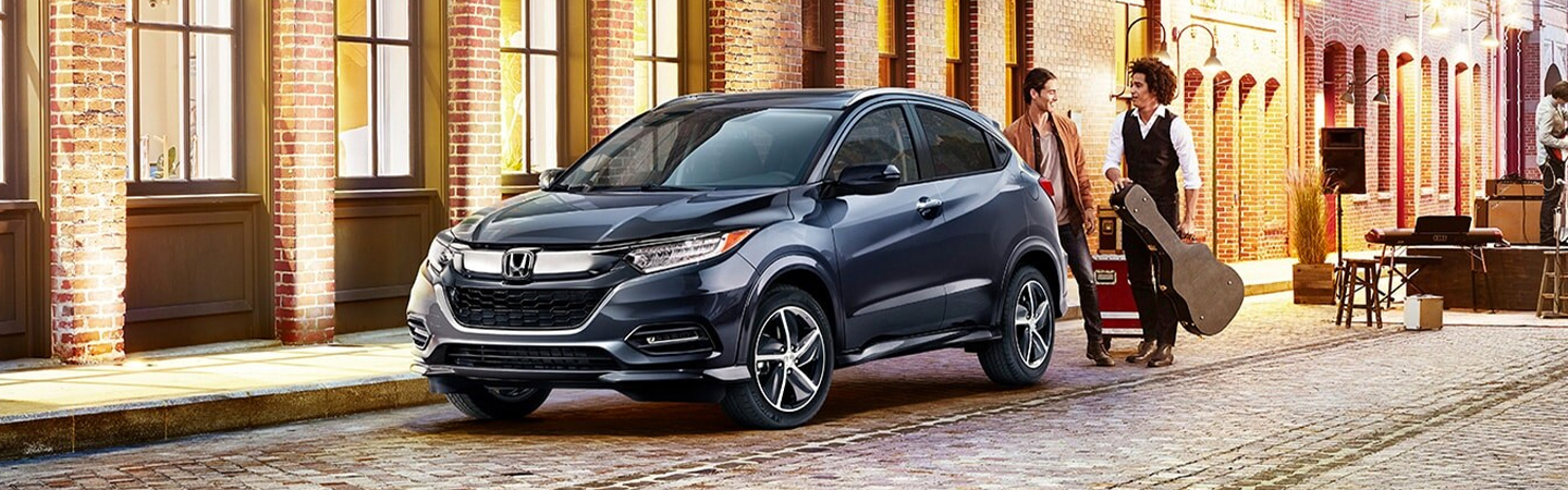 Driver rear profile view of the Honda HR-V