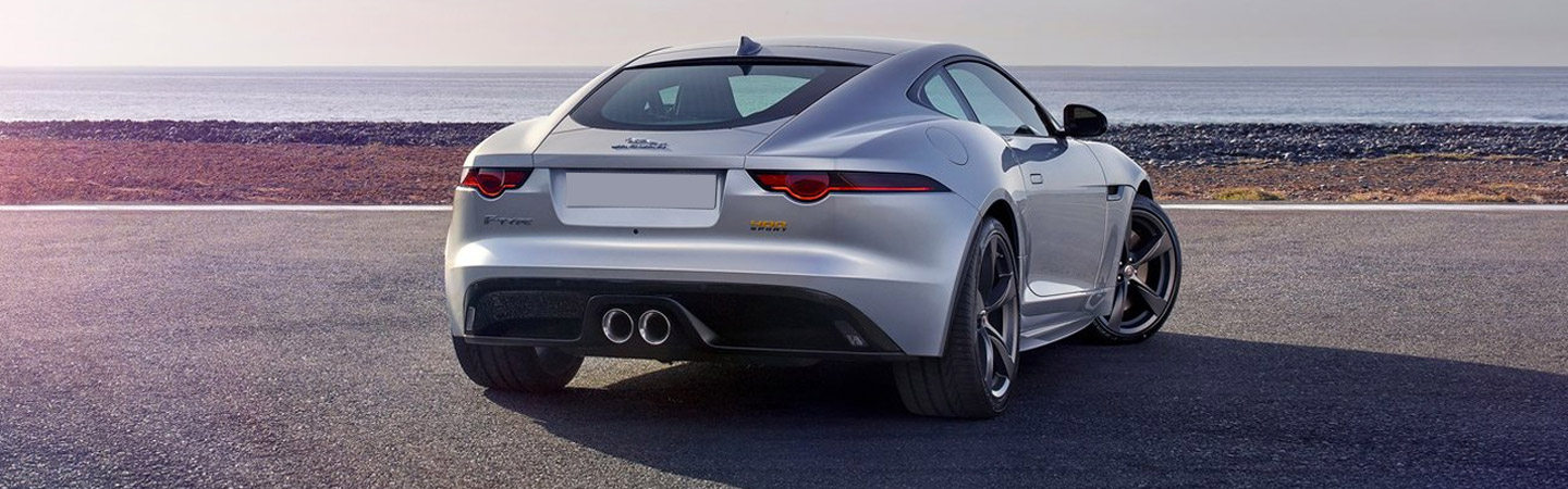 Silver Jaguar F-TYPE parked