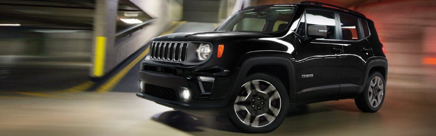 Black Renegade parked