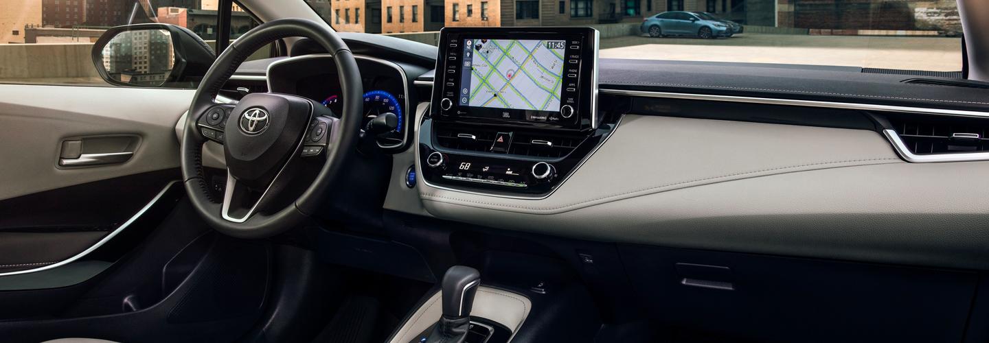 Dashboard Interior of 2021 Toyota Corolla