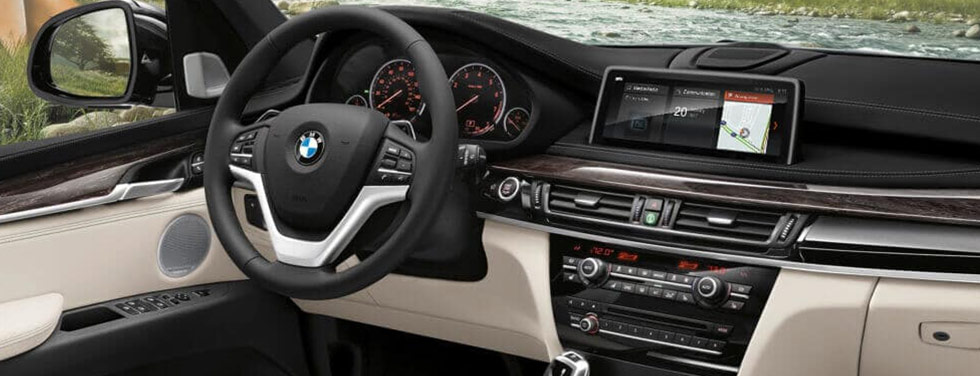 Interior of the 2018 BMW X5