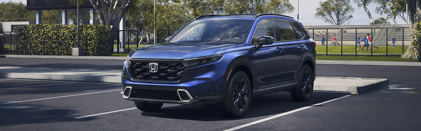 2024 Honda CR-V Hybrid Front view with blue colour