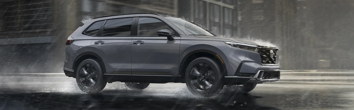 2026 Honda CR-V driving in the rain