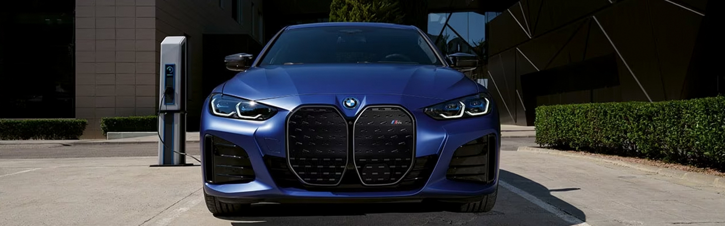 2024 BMW i4 MSRP Front View With Blue Color