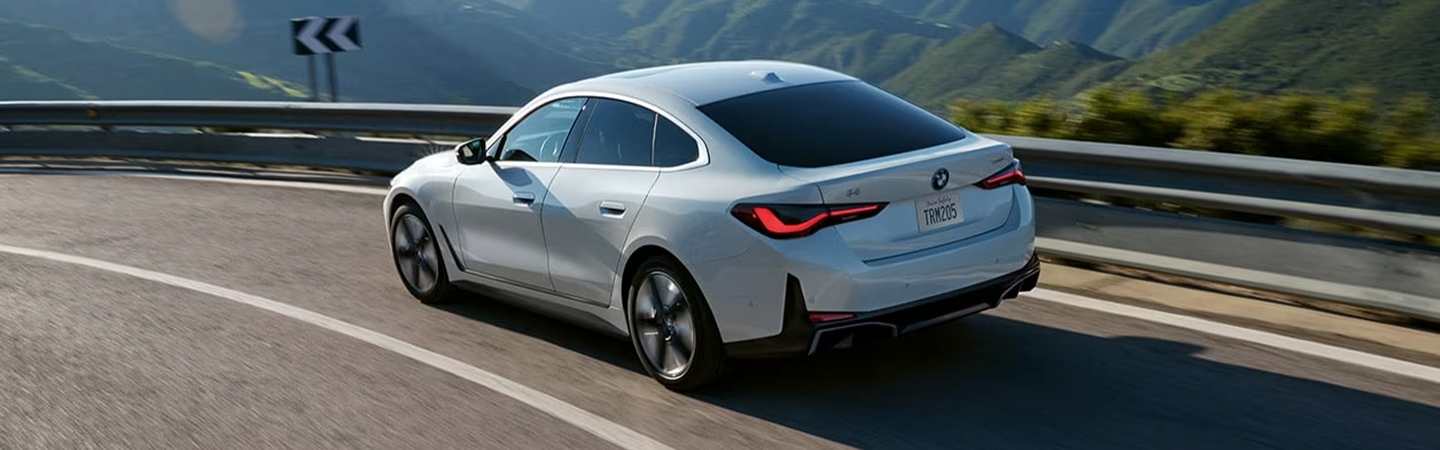 2024 BMW i4 MSRP Rear-Side View With Silver Color