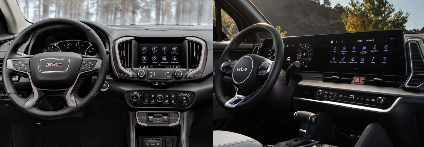 2023 GMC Terrain vs 2023 Kia Sportage interiorimage