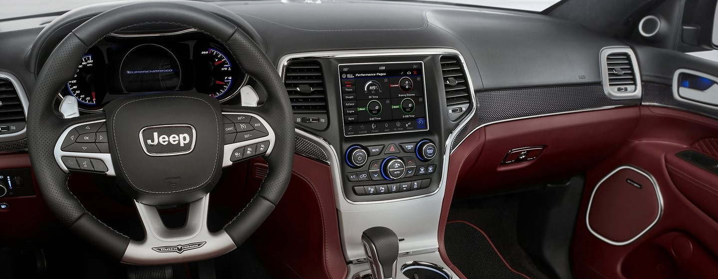 Safety features and interior of the 2019 Jeep Grand Cherokee - available at our Jeep dealership near Columbus.