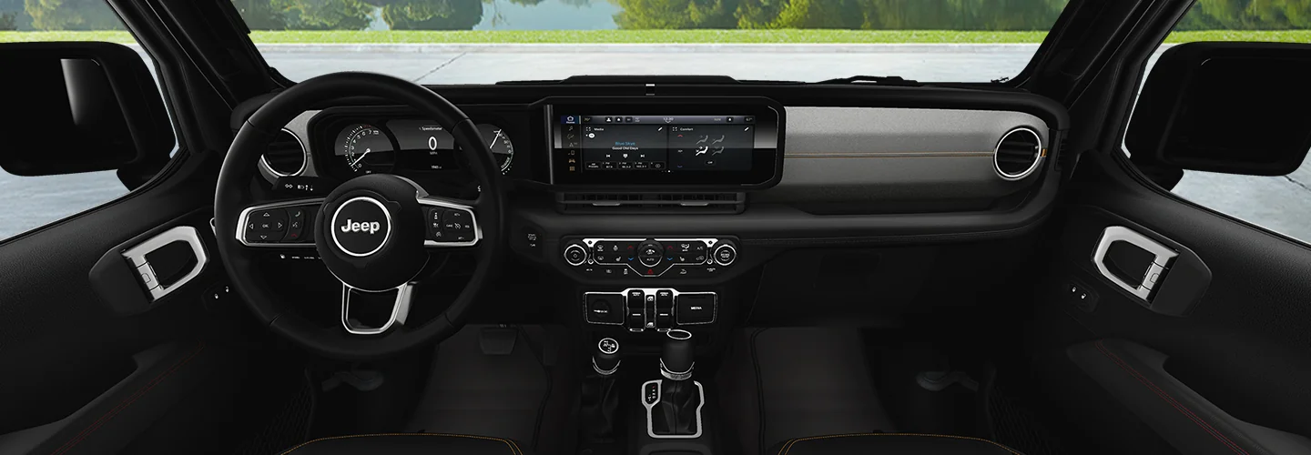 Interview view of the 2025 Jeep Wrangler Rubicon