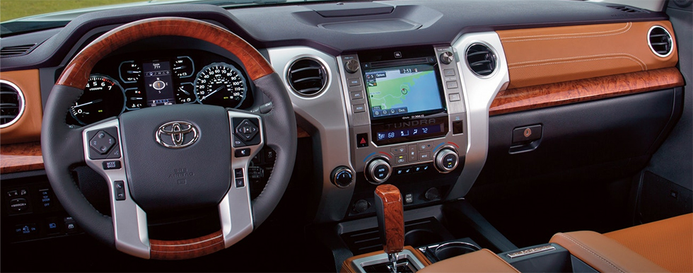 Safety features and interior of the 2019 Toyota Tundra - available at our Toyota dealership in Columbus, GA