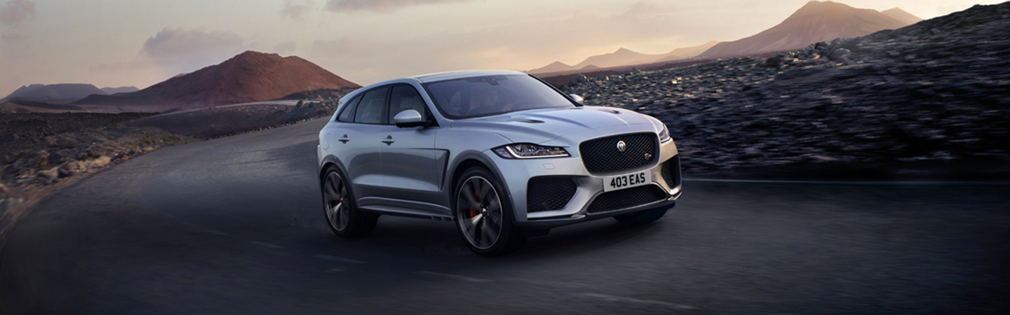 Sliver F-PACE in motion