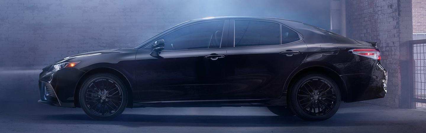 Black 2020 Toyota Camry Parked in Garage