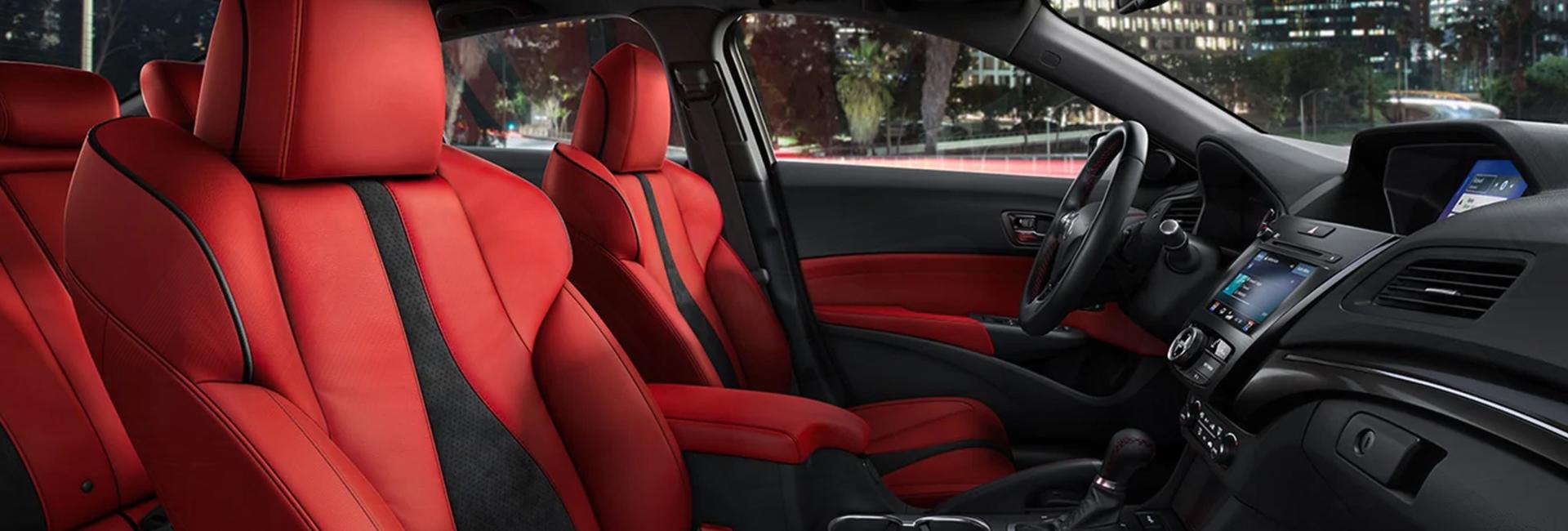 Side view of an Acura ILX’s seating and interior