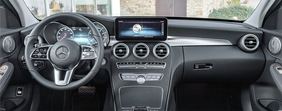 Safety features and interior of the 2019 Mercedes-Benz C-Class - available at our Mercedes-Benz dealership near Gainesville, FL.